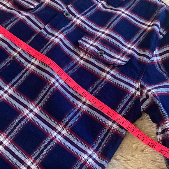 Jachs Casual Button Down Shirt Blue Red Plaid - Picture 6 of 8